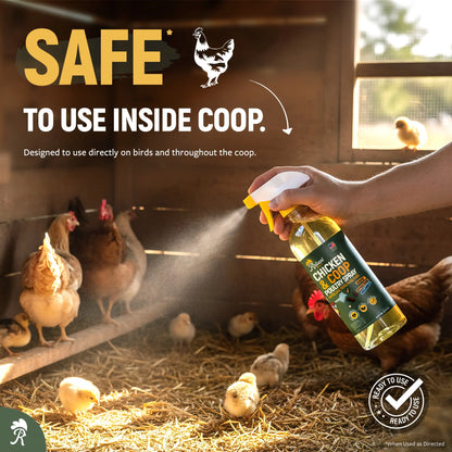 Reliant Pet Chicken & Coop Poultry Spray for Mites,Lice,Ticks,Fleas and Flies - Safe for Use on Chickens and No Egg Removal Needed - Sale - Mother'S Day Sale - Father'S Day Sale - Deals for You Days Sale